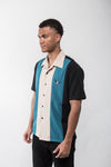 Atomic Mad Men Bowling Shirt in Black/Pacific