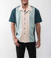 Atomic Mad Men Bowling Shirt Teal/Mint