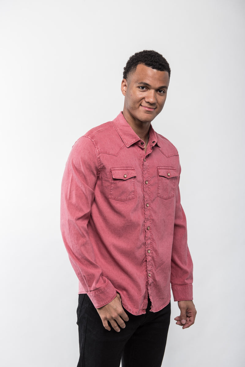 Roper Western Snap Shirt - Red