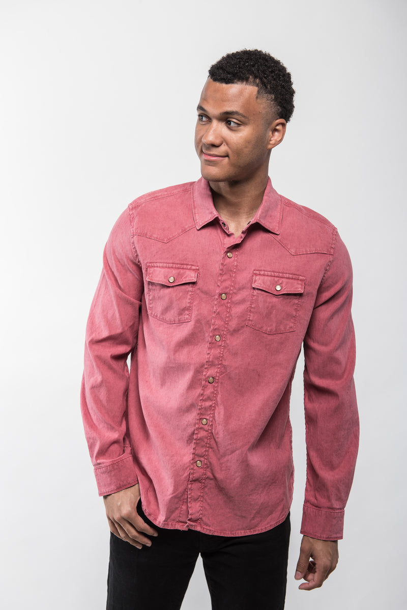 Roper Western Snap Shirt - Red