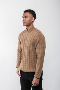 Jailhouse Rock Sweater- Tan