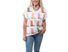 WHITE MULTI COWBOY BOOT TEE QUEEN OF SPARKLES