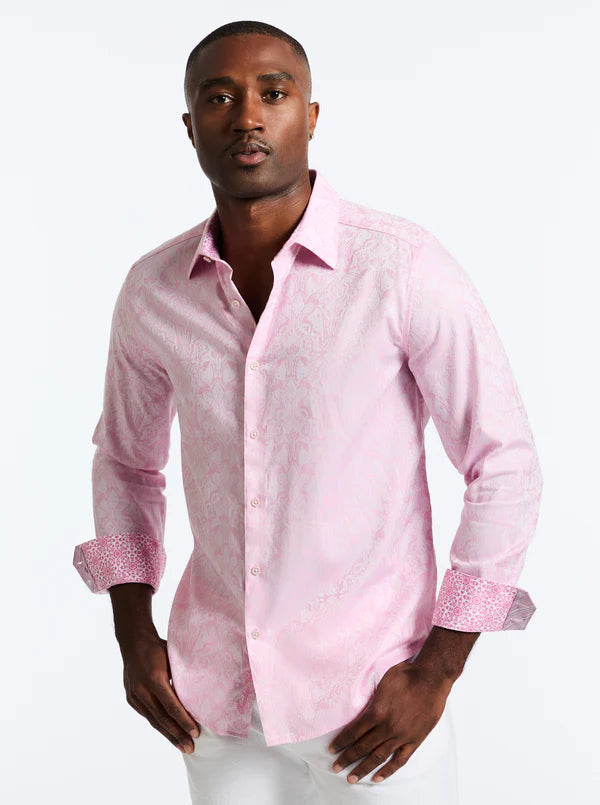 Light Pink Highland Sport Shirt Robert Graham