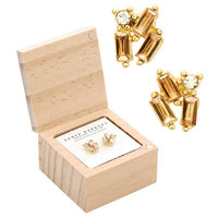 Treasure Box Earrings - Golden Shadow: Material