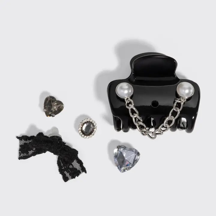 Kitschpop™️Curved Claw Clip 7pc Set Vintage
