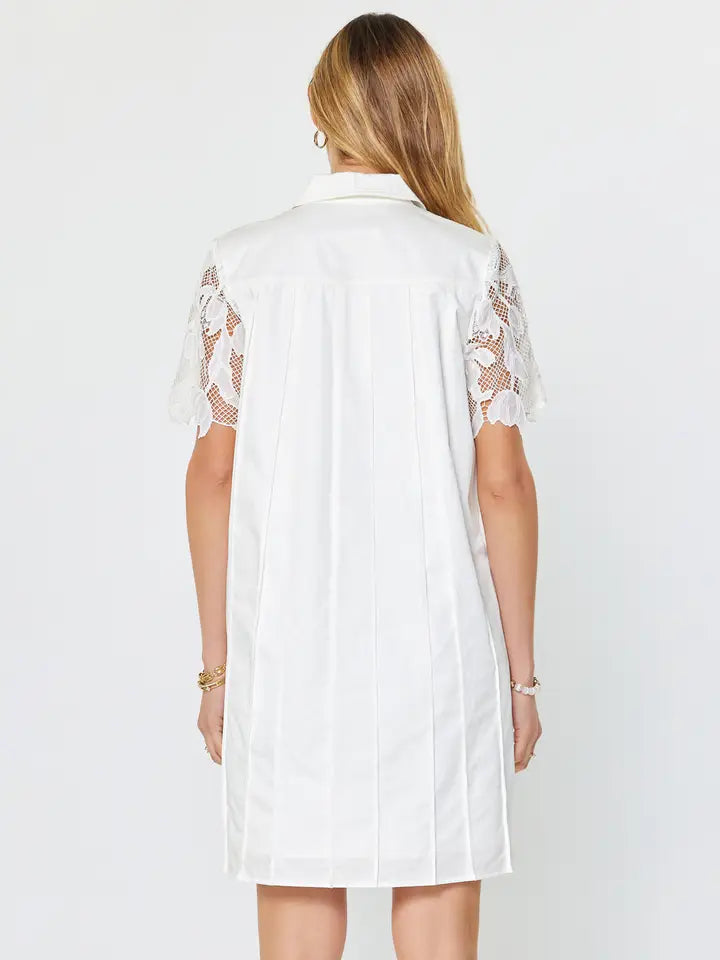 Floral Lace Overlay Mini Dress