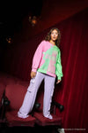 Wicked X Queen of Sparkles Elphaba & Glinda Colorblock Sweatshirt Queen of Sparkles