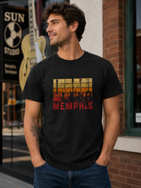 Memphis Guitar Sunset Tee