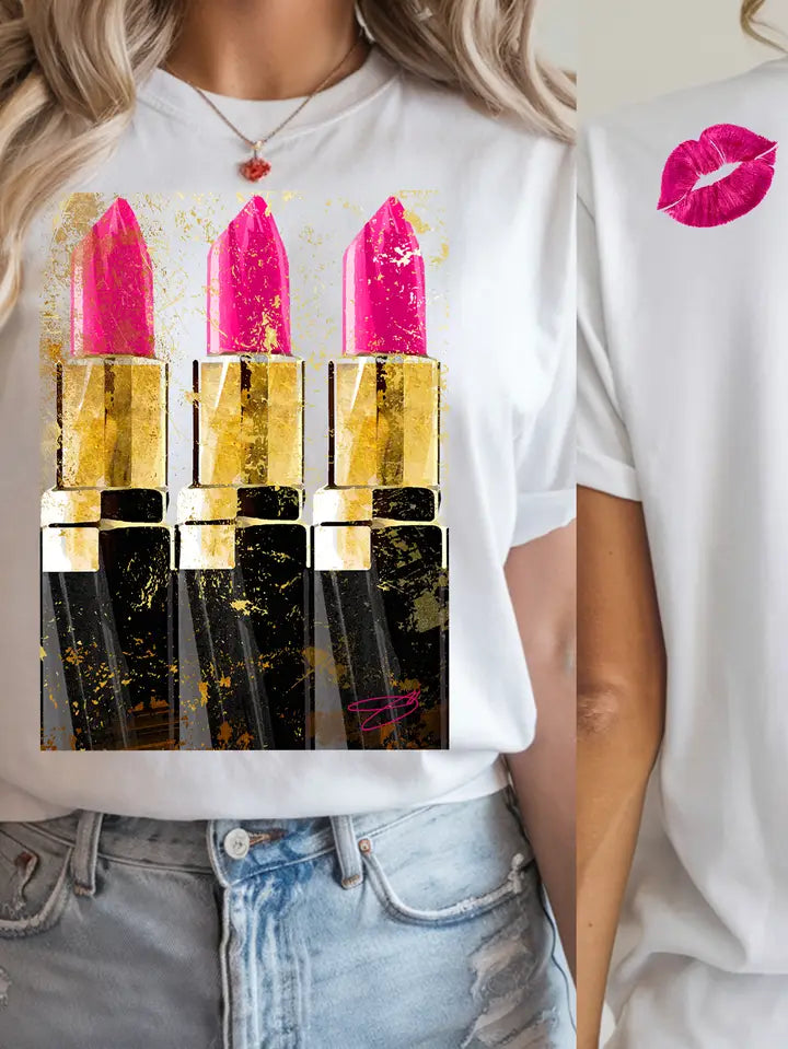 Pink Lipstick T-Shirt