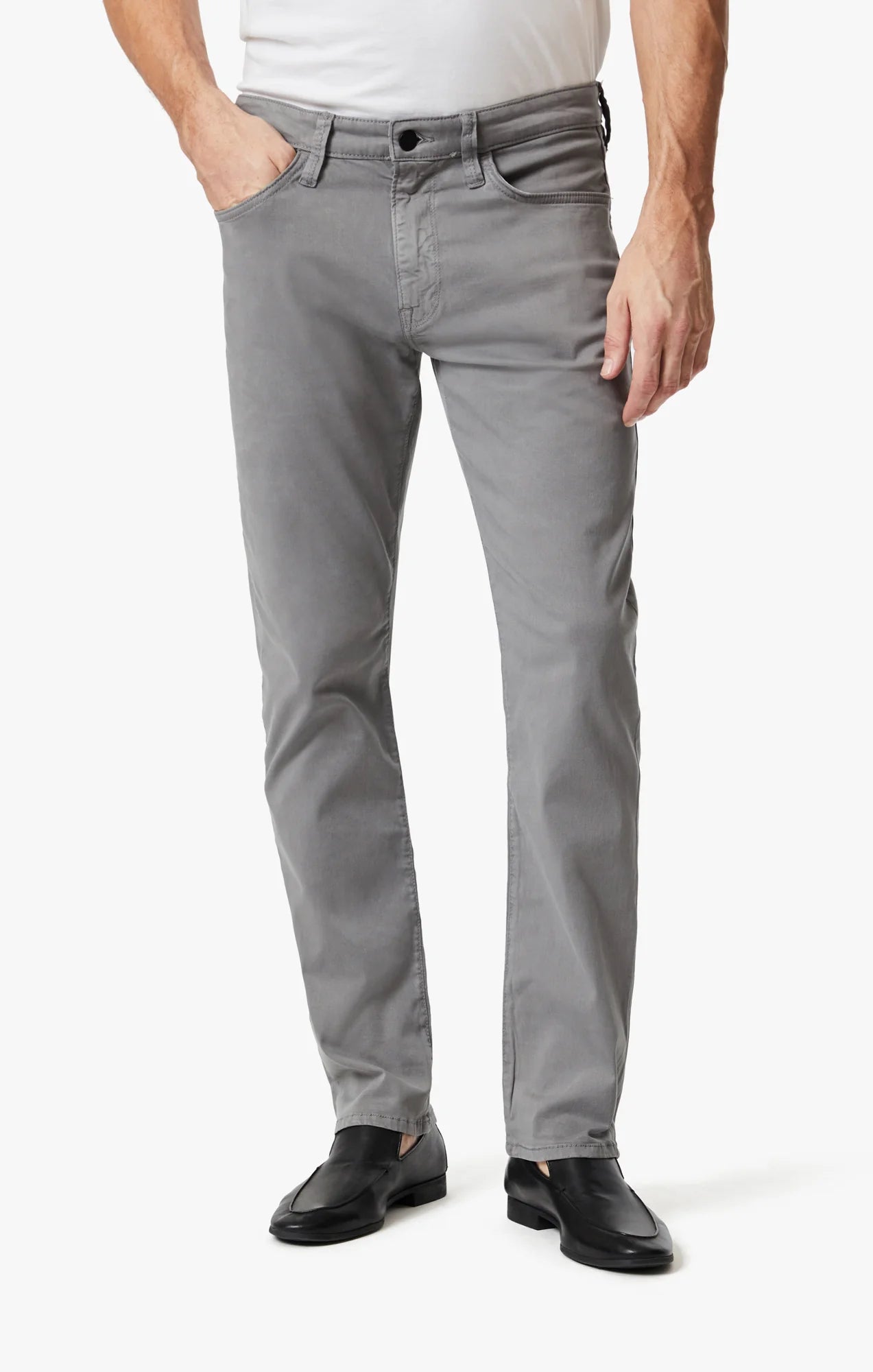Relaxed Straight Leg Pants - Shark Twill