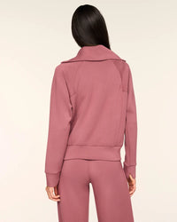 SPANX AirEssentials® Half Zip - Rum Raisin