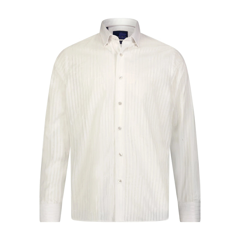 White Stripe Long Sleeve Shirt