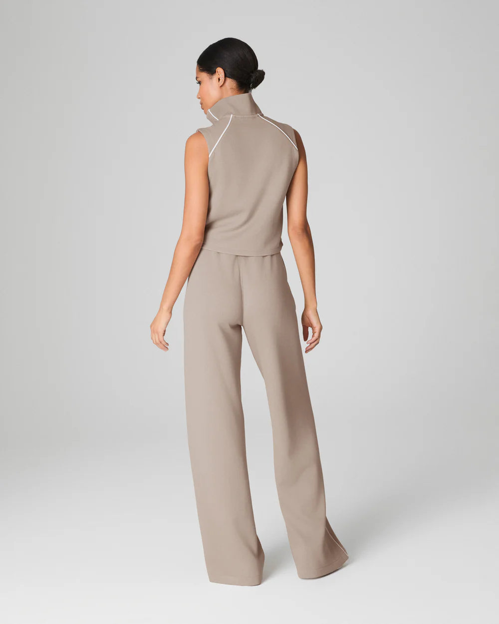 AirEssentials Pique Sleeveless Mockneck Jumpsuit Spanx