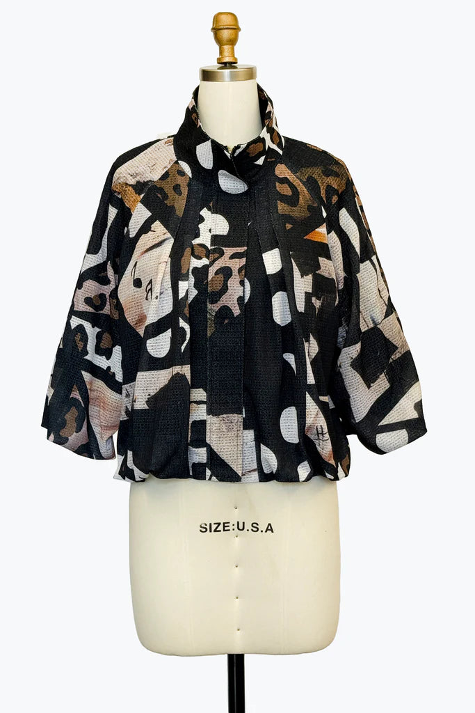 COLLAGE ART BALLOON SLV FULL ZIP JACKET