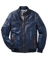 Rene Blue Leather Jacket