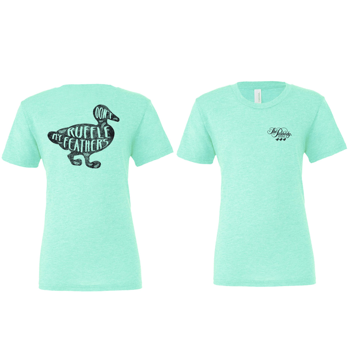 Don't Ruffle My Feathers Tee - Aqua Peabody Apparel