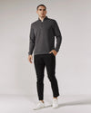 Rev Quarter Zip - Anthracite 7 Diamonds
