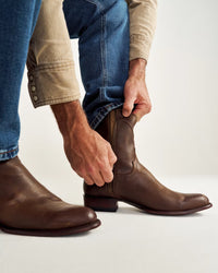 The Dean Zip Boot - Cafe/Goat