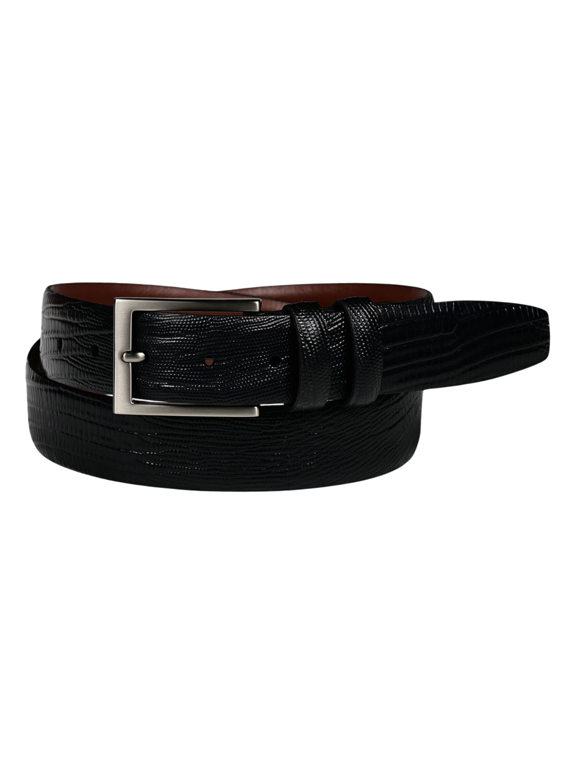 Lizard Embossed Calfskin Belt