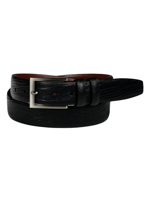 Lizard Embossed Calfskin Belt