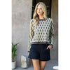 Pattern Knitted Sweater THML