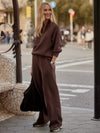 The Wide Leg Pant 30" - Coffee Bean Marl VARLEY
