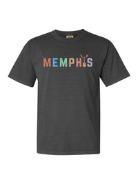 Memphis Rainbow Guitar Tee