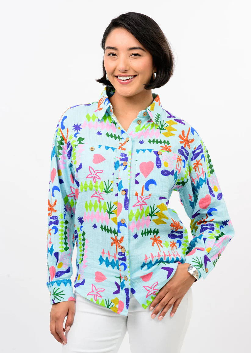 Long Sleeve Camp Shirt