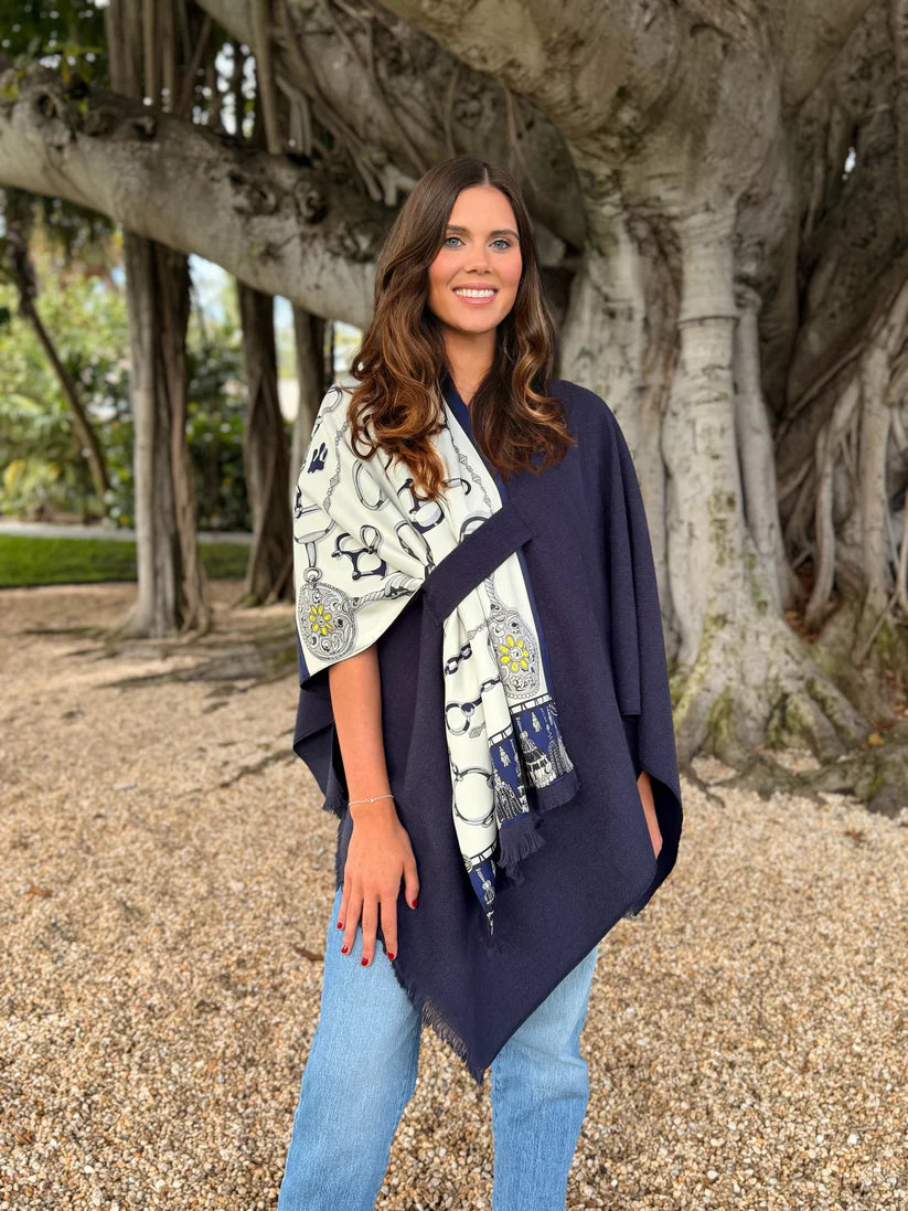 Pull Through Wrap - Blue Bit/Navy