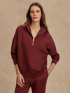 Hawley Half-Zip Sweat - New Maroon VARLEY