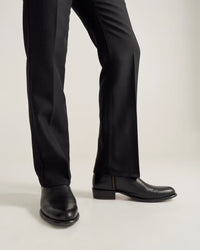 The Dean Zip Boot - Midnight/Cowhide