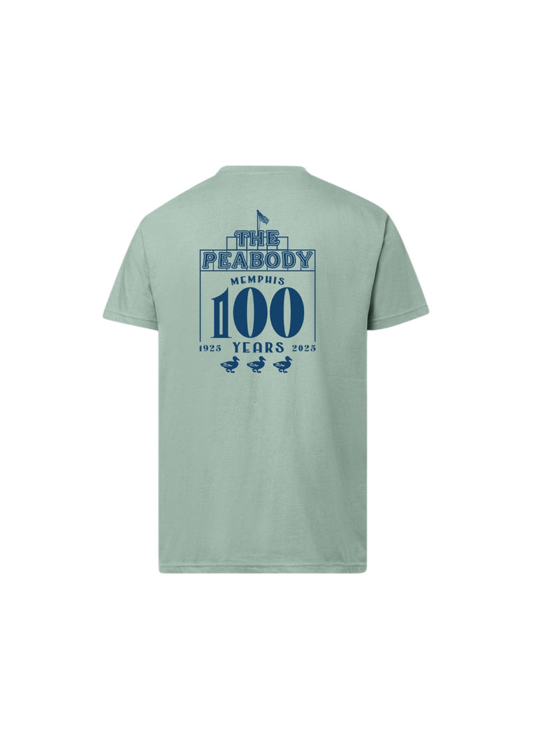 Peabody Hotel 100 Years Tee - Greenstone