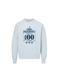 Peabody Hotel 100 Years Sweatshirt -Artic Blue