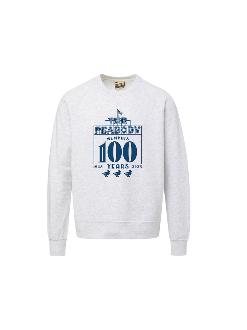 Peabody Hotel 100 Years Sweatshirt - Ash