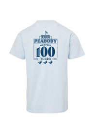 Peabody Hotel 100 Years Tee - Artic Blue