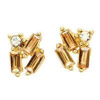 Treasure Box Earrings - Golden Shadow: Material