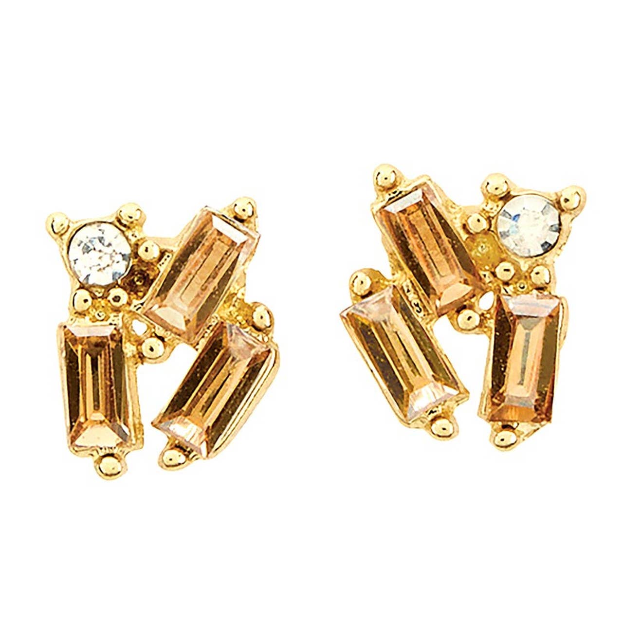 Treasure Box Earrings - Golden Shadow: Material