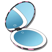 Taylor 5" Compact Mirror with Led Lights - Love Train