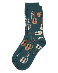Folk Guitars Ladies Bamboo Crew: Teal / 9-11