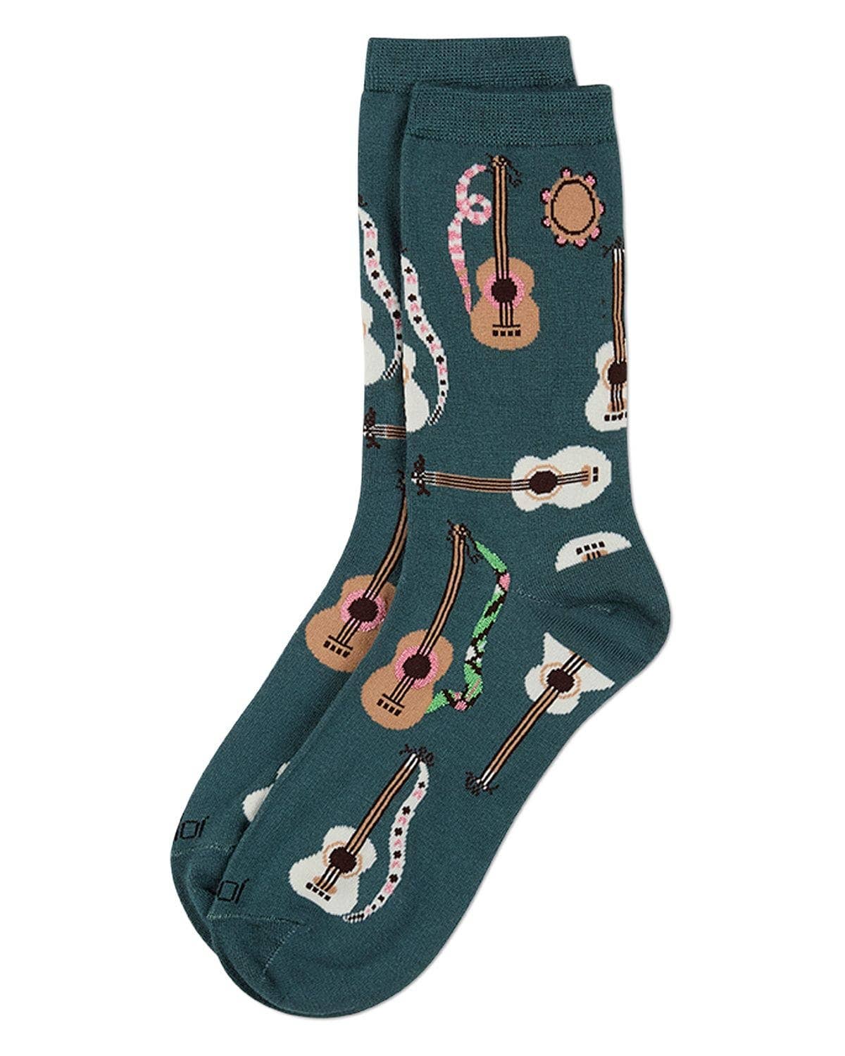 Folk Guitars Ladies Bamboo Crew: Teal / 9-11