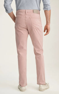 Straight Leg Pants - Pink Twill