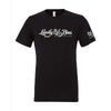 Black Lansky Bros. 80th Anniversary T-shirt featuring vintage-style logo