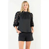 Eyelet Detail Top THML