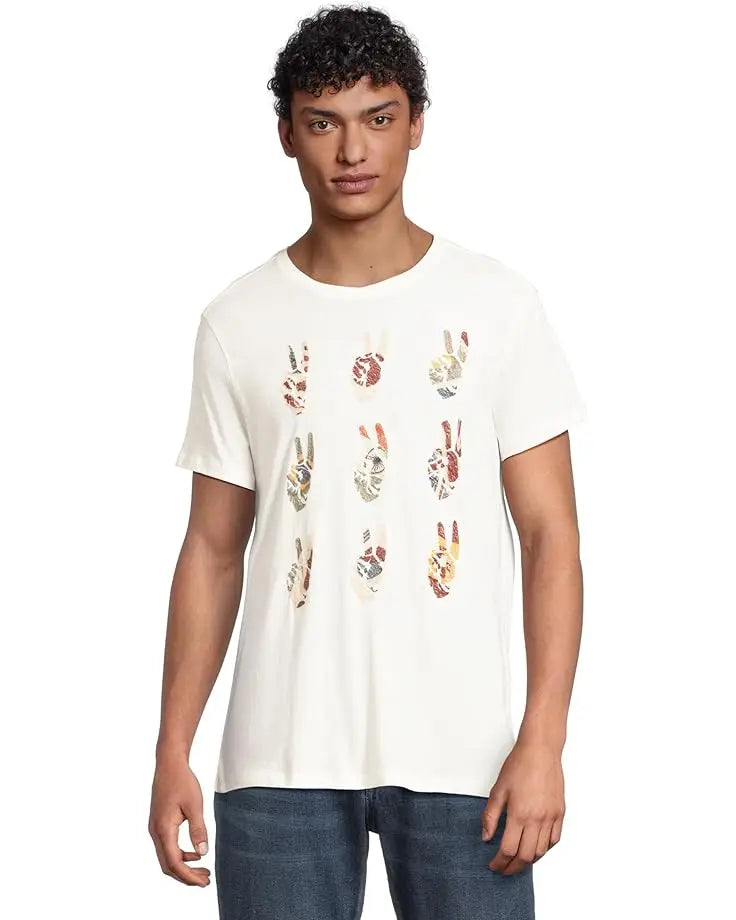 MULTI PEACE HAND TEE (ONLINE ONLY) John Varvatos