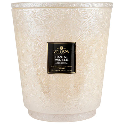 SANTAL VANILLE 5 WICK HEARTH CANDLE