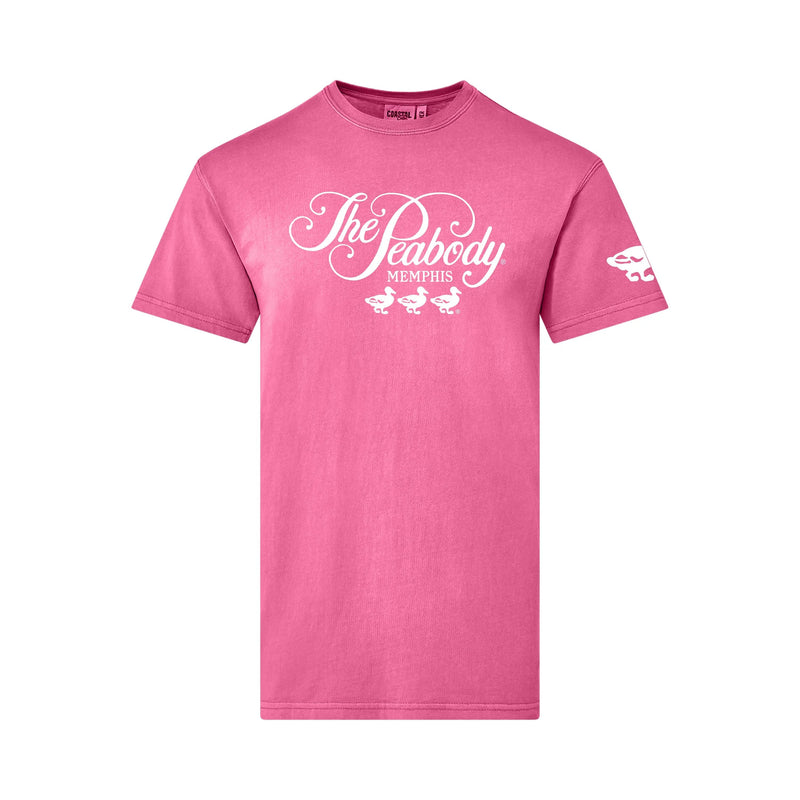 The Peabody Hotel Coastal Tee - Pink Peabody Apparel