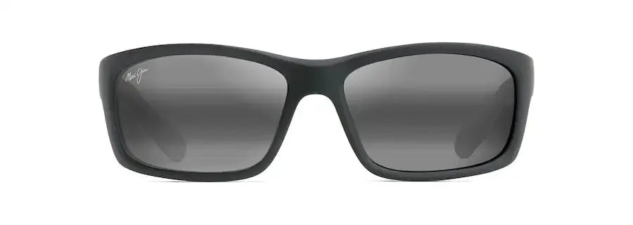 Kanaio Coast - Matte Soft Black with White and Blue Maui Jim