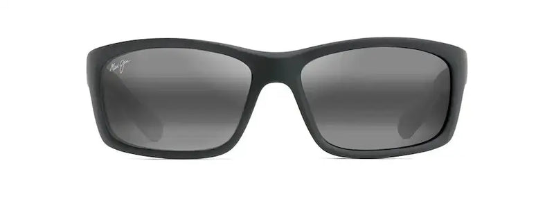 Kanaio Coast - Matte Soft Black with White and Blue Maui Jim