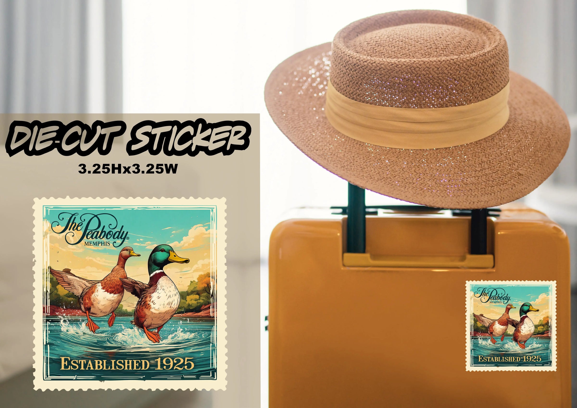The Peabody Duck Stamp Sticker Lansky Gift Shop