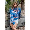 Scarf Neck Sweater - Blue Joh Apparel